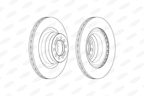 BERAL Disco de travão BCR371A BERAL Disco de travão RENAULT BCR371A
