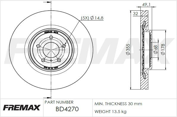 FREMAX Piduriketas BD-4270 Piduriketas FREMAX JUKE BD-4270 odav