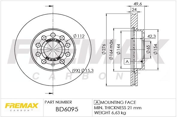 FREMAX Disco freno BD-6095 BD-6095 Dischi freno FREMAX AUDI TT costo
