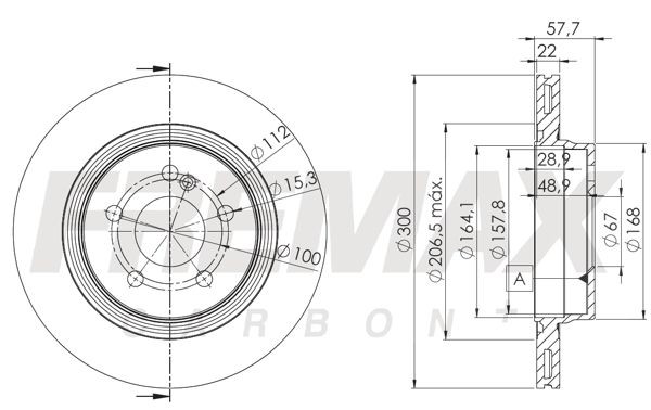 FREMAX Disque de frein BD-6468 Mercedes-Benz SLK Disques FREMAX BD-6468