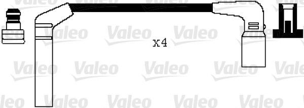 VALEO Σετ καλωδίων υψηλής τάσης 346040 346040 Σετ μπουζοκαλώδια NISSAN DATSUN VALEO