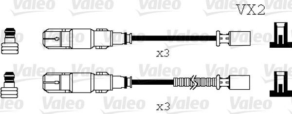 Bougiekabels VALEO 346071 VALEO 346071 Bougiekabelset SMART FORTWO 2011
