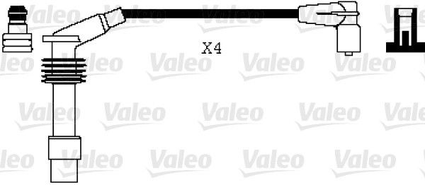 VALEO Sada zapaľovacích káblov 346074 346074 Sviečkové káble VALEO LAND ROVER RANGE ROVER