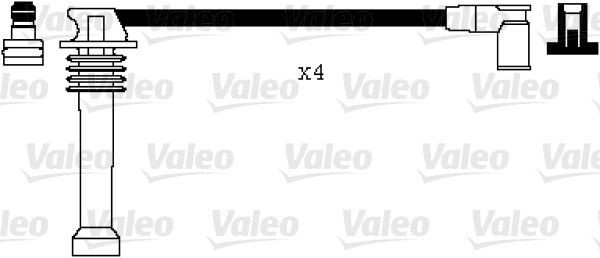 VALEO Süütesüsteemikomplekt 346104 346104 Süütejuhtmed FORD COUGAR VALEO