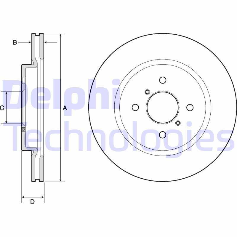 DELPHI Bremseskive BG4750C BG4750C Sports bremseskiver DELPHI SUZUKI LJ 80