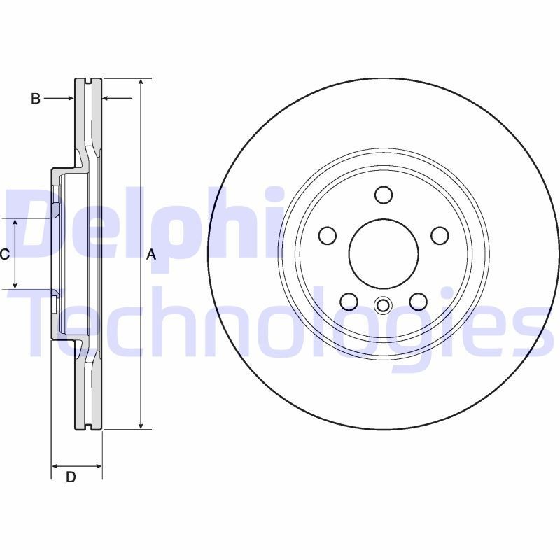 Brake disc DELPHI BG4780C DELPHI BG4780C BMW X1 2022 Brake rotors price