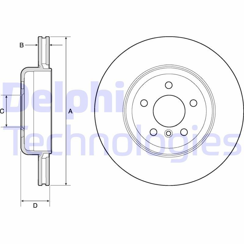 DELPHI Remschijf BG9130C Sportremschijven DELPHI X2 BG9130C goedkoop