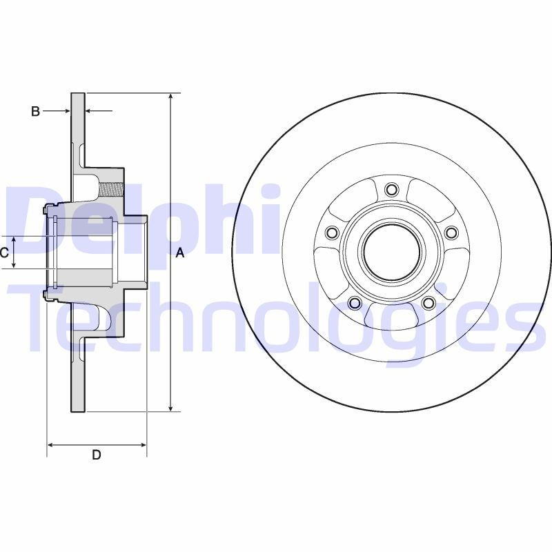 DELPHI Bremsscheibe BG9134RS Bremsscheibe DELPHI GRAND SCÉNIC BG9134RS günstig