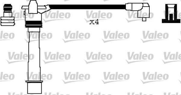 VALEO Tændkabelsæt 346248 346248 Tændrørskabel FIAT PUNTO VALEO