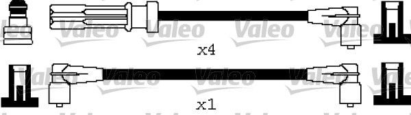 VALEO Sytytysjohtosarja 346306 VALEO 346306 Volvo 940 Sedan tulpanjohdot