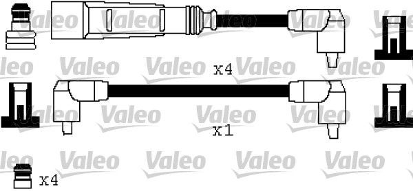 VALEO Ignition Cable Kit 346332 346332 VALEO ignition leads for LAND ROVER 88/109