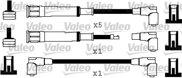 VALEO Σετ καλωδίων υψηλής τάσης 346377 346377 Καλώδια μπουζί LEXUS ES VALEO
