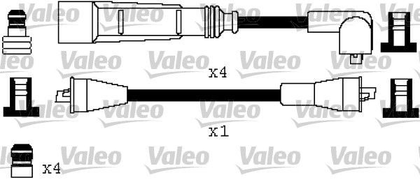 VALEO Kit de câbles d'allumage 346387 Fils d'allumage VALEO SPIDER 346387 pas cher