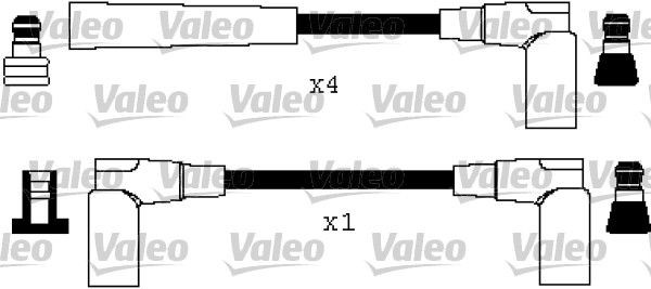 VALEO Süütesüsteemikomplekt 346390 346390 Süütejuhtmed NISSAN QASHQAI VALEO