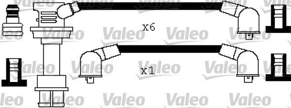 VALEO Jogo de cabos de ignição 346425 346425 Cabo de vela TOYOTA MR 2 VALEO