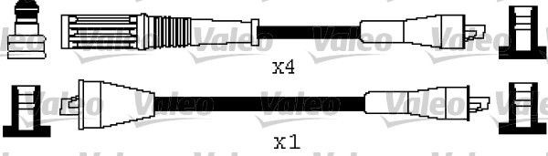 VALEO Tændkabelsæt 346511 346511 Tændkabler FIAT PUNTO VALEO