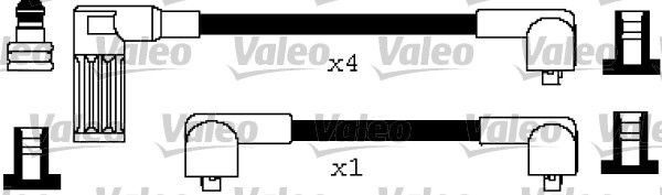 VALEO Jogo de cabos de ignição 346611 346611 Cabos de velas VALEO FIAT TIPO