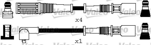 VALEO Tændkabelsæt 346618 Tændkabel VALEO Fiat PUNTO 346618