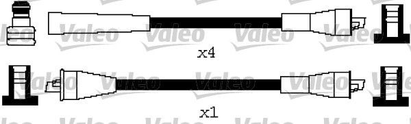 VALEO Tændkabelsæt 346635 Tændkabelsæt VALEO Fiat PUNTO 346635