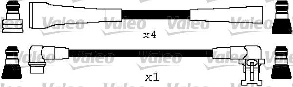 VALEO Sada zapaľovacích káblov 346638 Sviečkové káble VALEO Renault SAFRANE 346638
