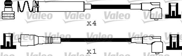 VALEO Ignition Cable Kit 346665 346665 VALEO ignition leads OPEL ZAFIRA