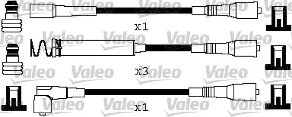 VALEO Σετ καλωδίων υψηλής τάσης 346667 346667 Μπουζοκαλώδια VALEO OPEL TIGRA