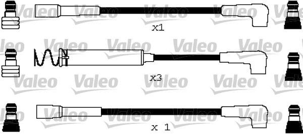VALEO Tändkabelsats 346670 346670 VALEO tändkabel OPEL ZAFIRA