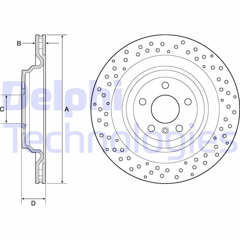 DELPHI Radlagersatz BK1495 BK1495 DELPHI NISSAN Radnabe hinten links rechts