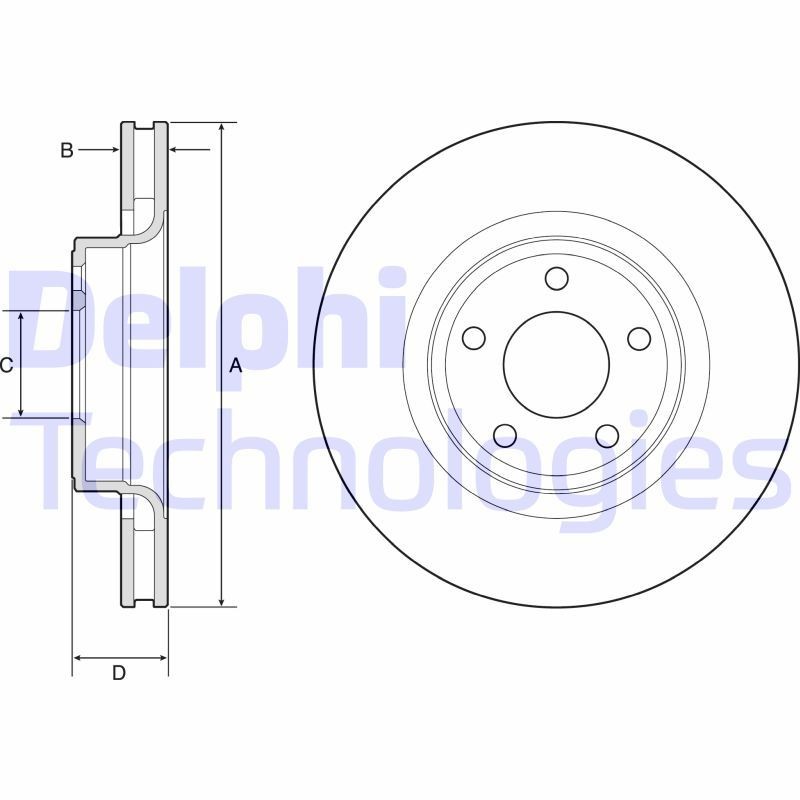 DELPHI Wiellagerset BK1614 BK1614 Wiellagers CHEVROLET AVEO DELPHI