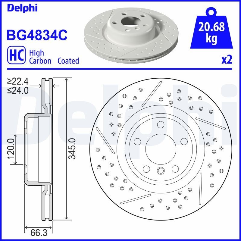DELPHI Wheel bearing kit BK1617 HYUNDAI GALLOPER DELPHI wheel hub BK1617