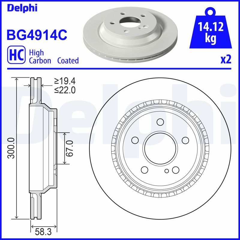 DELPHI Radlagersatz BK1618 BK1618 DELPHI NISSAN Radnabe hinten und vorne