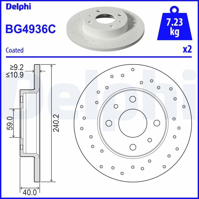 DELPHI Radlagersatz BK1642 BK1642 DELPHI NISSAN Radnabe hinten und vorne