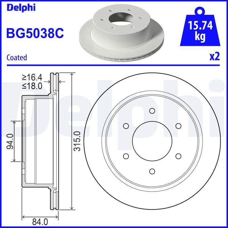 DELPHI Wiellagerset BK352 BK352 Wiellagerset FIAT 850 DELPHI