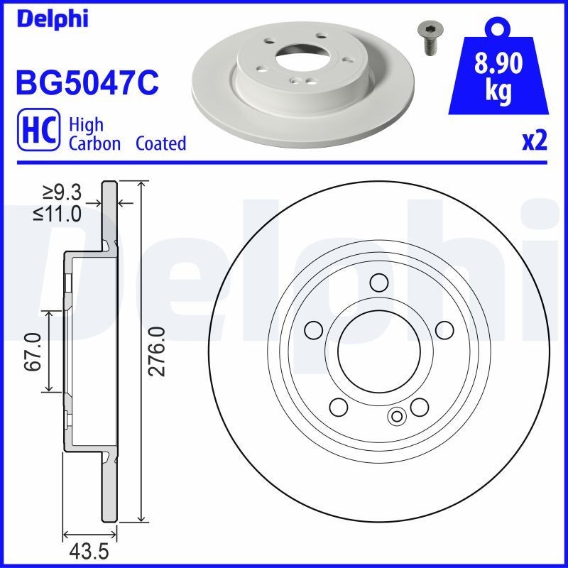 DELPHI Wheel bearing kit BK365 RENAULT MASTER DELPHI wheel bearing BK365