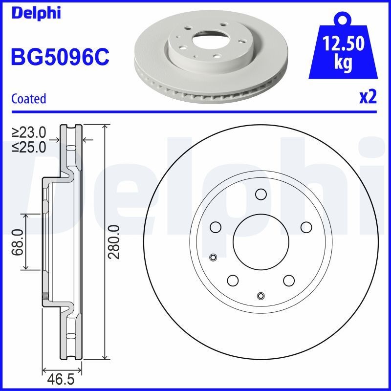 DELPHI Hjullejesæt BK471 BK471 Lejer til hjul MERCEDES-BENZ 123-serie DELPHI