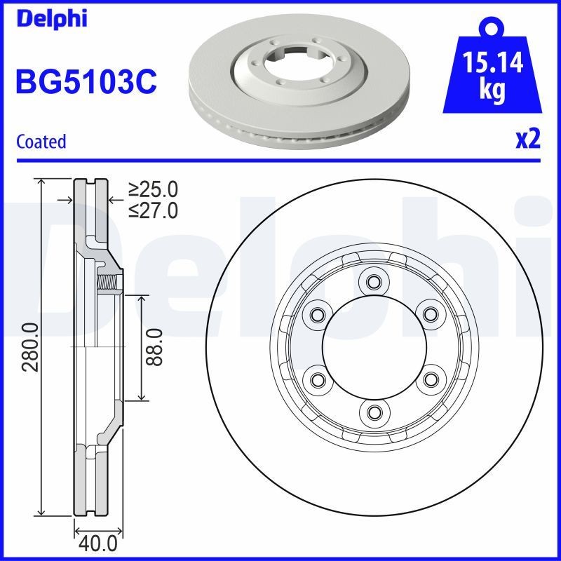 DELPHI Wiellagerset BK483 BK483 Wiellagers NISSAN TOWNSTAR DELPHI