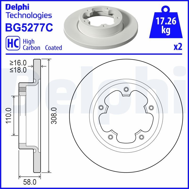 DELPHI Radlagersatz BK873 Radlager DELPHI Mazda 121 BK873