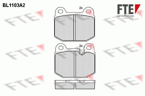 FTE Kit pastiglie freni BL1103A2 FTE BL1103A2 Pastiglie freno sportive BMW E21 prezzo