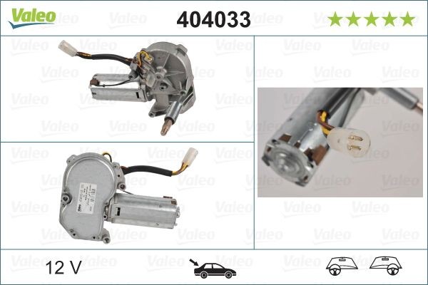 VALEO Vindrutetorkarmotor 404033 VALEO 404033 motor till vindrutetorkare TVR