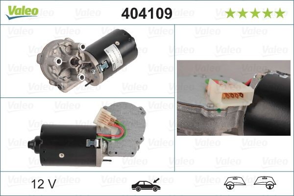 VALEO Vindrutetorkarmotor 404109 VALEO 404109 Torkarmotor TOYOTA PRIUS bak och fram