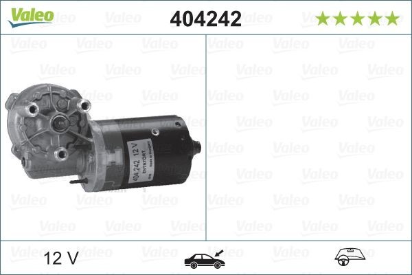 VALEO Ruitenwissermotor 404242 Seat IBIZA Achterruitenwisser, motor VALEO ORIGINAL PART 404242