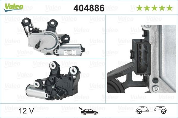 VALEO Vindrutetorkarmotor 404886 VALEO 404886 Torkarmotor Tiguan Allspace (BW2) original