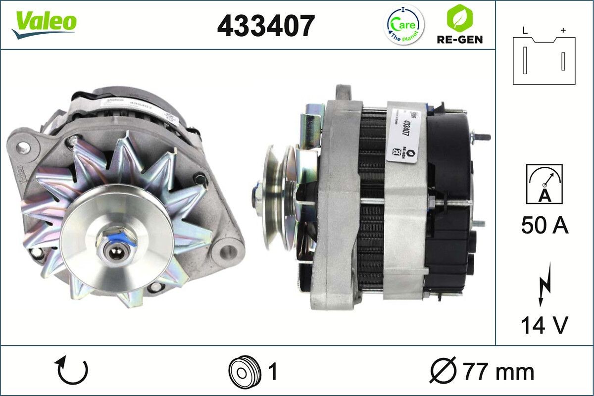 VALEO Dynamo / Alternator 433407 VALEO 433407 Dynamo HONDA JAZZ kosten