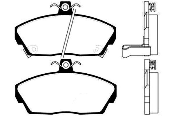KAVO PARTS Bromsbelägg BP-2025 KAVO PARTS BP-2025 Bromsbelägg ROVER 200 Sedan (XH) 213 S 73 hk 1989