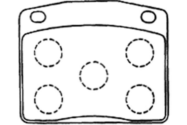 KAVO PARTS Bremseklodser BP-2048 KAVO PARTS BP-2048 Honda Civic SB1 Bremseklodser pris