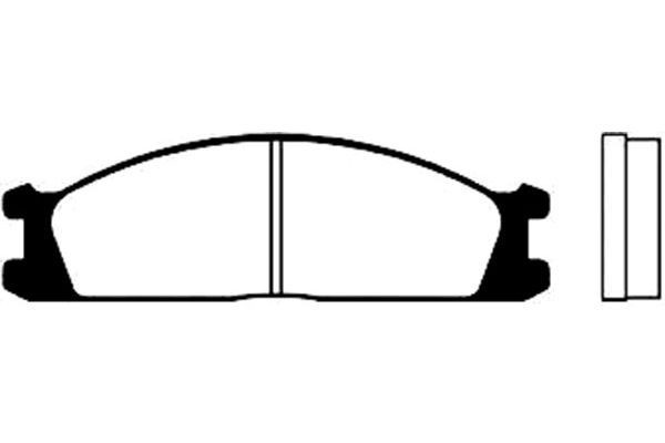 KAVO PARTS Bromsbelägg BP-6508 KAVO PARTS BP-6508 Bromsbelägg sport Urvan E23 original