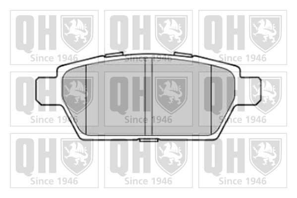 QUINTON HAZELL Brake pad set BP1787 BP1787 QUINTON HAZELL brake pads for MAZDA 3