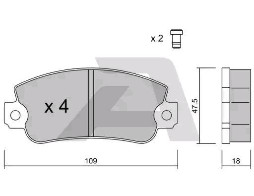 AISIN Pastilhas de travão BPFI-1005 AISIN BPFI-1005 Jogo de pastilhas de travão Seat Ibiza 021A preço