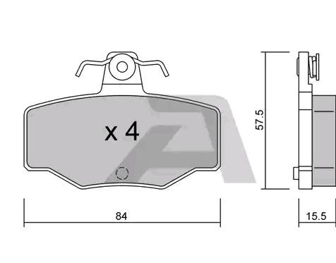 AISIN Brake pad set BPNI-2901 BPNI-2901 AISIN racing brake pads for SSANGYONG