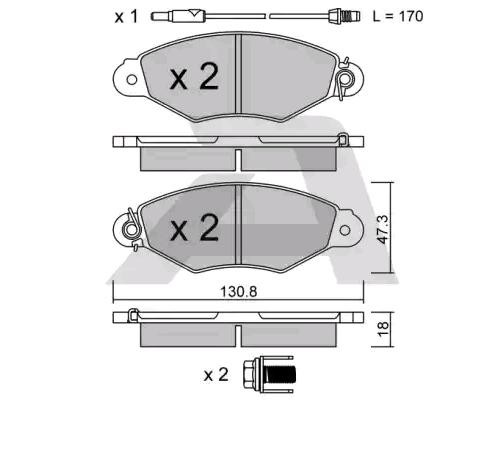 AISIN Bremseklodser BPRE-1007 Bremseklodser AISIN NOTE BPRE-1007 billig
